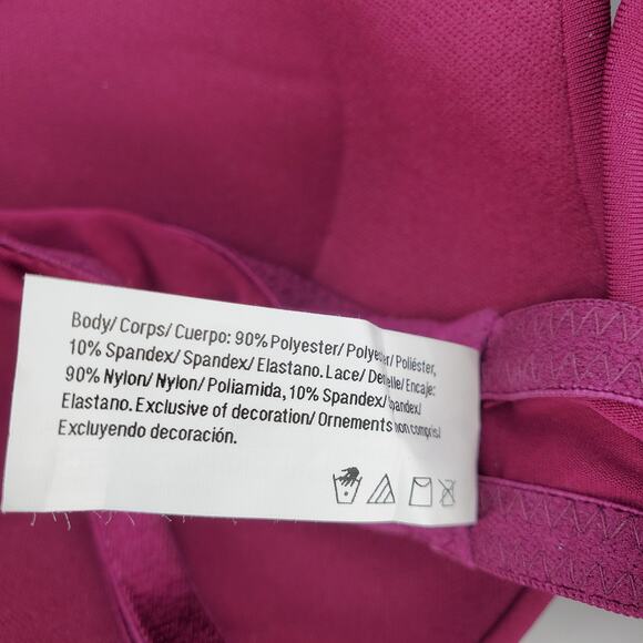 Maidenform Self Expressions 36B TShirt Push Up Bra 2 Pack Red/Pink and Black New - Picture 6 of 8